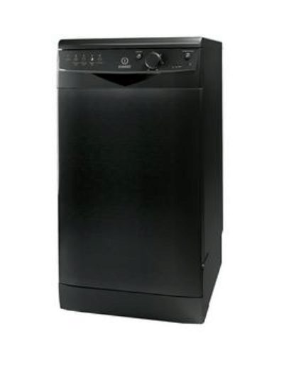 Indesit Dsr15Bk 10-Place Freestanding Slimline Dishwasher - Black